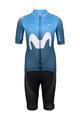BONAVELO Tricoul și pantaloni scurți de ciclism - MOVISTAR 2020 KIDS - alb/albastru/negru
