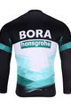 BONAVELO Tricou de ciclism cu mânecă lungă de vară - BORA 2020 SUMMER - negru/alb/verde