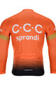 BONAVELO Tricou de ciclism cu mânecă lungă de vară - CCC 2020 SUMMER - portocaliu