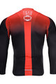 BONAVELO Tricou de ciclism cu mânecă lungă de vară - INEOS 2020 SUMMER - roșu/negru