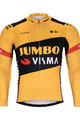 BONAVELO Tricou de ciclism cu mânecă lungă de vară - JUMBO-VISMA 2020 SMR - negru/galben