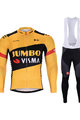 BONAVELO Tricou și pantaloni de iarnă de ciclism - JUMBO-VISMA 2020 WNT - negru/galben