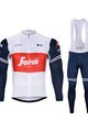 BONAVELO Tricou și pantaloni de iarnă de ciclism - TREK 2020 WINTER - albastru/alb/roșu