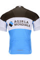 BONAVELO Tricou de ciclism cu mânecă scurtă - AG2R 2020 - alb/albastru/maro