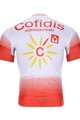 BONAVELO Tricou de ciclism cu mânecă scurtă - COFIDIS 2020 - alb/roșu