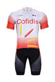 BONAVELO Tricoul și pantaloni scurți de ciclism - COFIDIS 2020 - roșu/alb/negru