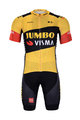 BONAVELO Tricoul și pantaloni scurți de ciclism - JUMBO-VISMA 2020 - galben/negru