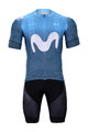BONAVELO Tricoul și pantaloni scurți de ciclism - MOVISTAR 2020 - negru/albastru