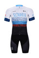 BONAVELO Tricoul și pantaloni scurți de ciclism - SLOVAKIA - alb/roșu/albastru/negru