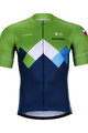 BONAVELO Tricou de ciclism cu mânecă scurtă - SLOVENIA - albastru/verde