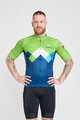 BONAVELO Tricou de ciclism cu mânecă scurtă - SLOVENIA - albastru/verde