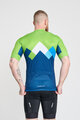 BONAVELO Tricou de ciclism cu mânecă scurtă - SLOVENIA - verde/albastru
