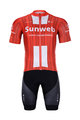 BONAVELO Tricoul și pantaloni scurți de ciclism - SUNWEB 2020 - negru/roșu