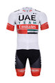 BONAVELO Tricoul și pantaloni scurți de ciclism - UAE 2020 - alb/negru