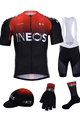 BONAVELO Mega set de ciclism - INEOS 2020 - negru/roșu