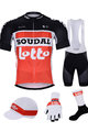 BONAVELO Mega set de ciclism - LOTTO SOUDAL 2020 - roșu/negru/alb