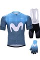 BONAVELO Mega set de ciclism - MOVISTAR 2020 - negru/albastru