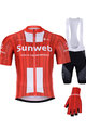 BONAVELO Mega set de ciclism - SUNWEB 2020 - negru/roșu