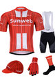 BONAVELO Mega set de ciclism - SUNWEB 2020 - negru/roșu