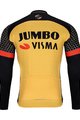 BONAVELO Tricou de cilism pentru iarnă cu mânecă lungă - JUMBO-VISMA 2021 WNT - galben