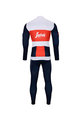 BONAVELO Tricou și pantaloni de iarnă de ciclism - TREK 2021 WINTER - roșu/albastru/alb