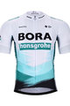 BONAVELO Tricou de ciclism cu mânecă scurtă - BORA 2021 - alb/negru/verde