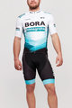 BONAVELO Tricoul și pantaloni scurți de ciclism - BORA 2021 - alb/verde/negru