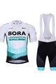 BONAVELO Tricoul și pantaloni scurți de ciclism - BORA 2021 - alb/verde/negru