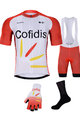 BONAVELO Mega set de ciclism - COFIDIS 2021 - roșu/alb