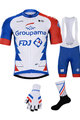 BONAVELO Mega set de ciclism - GROUPAMA FDJ 2021 - alb/albastru/roșu