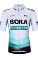 BONAVELO Tricou de ciclism cu mânecă scurtă - BORA 2021 KIDS - alb/verde/negru