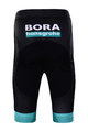 BONAVELO Tricoul și pantaloni scurți de ciclism - BORA 2021 KIDS - alb/verde/negru