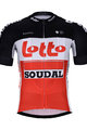 BONAVELO Tricoul și pantaloni scurți de ciclism - LOTTO SOUDAL 2022 - roșu/alb/negru