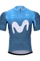 BONAVELO Tricoul și pantaloni scurți de ciclism - MOVISTAR 2021 - alb/albastru