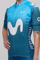 BONAVELO Tricou de ciclism cu mânecă scurtă - MOVISTAR 2021 - albastru
