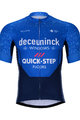 BONAVELO Tricou de ciclism cu mânecă scurtă - QUICKSTEP 2021 - albastru/alb
