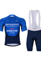 BONAVELO Tricoul și pantaloni scurți de ciclism - QUICKSTEP 2021 - alb/albastru