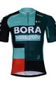 BONAVELO Tricou de ciclism cu mânecă scurtă - BORA 2022 - negru/roșu/verde