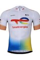 BONAVELO Tricoul și pantaloni scurți de ciclism - TOTAL ENERGIES 2023 - alb/albastru/negru/galben
