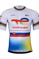 BONAVELO Tricou de ciclism cu mânecă scurtă - TOTAL ENERGIES 2023 - galben/albastru/roșu/alb
