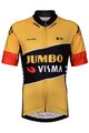 BONAVELO Tricou de ciclism cu mânecă scurtă - JUMBO-VISMA '22 KIDS - negru/galben