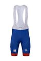 BONAVELO Pantaloni scurți de ciclism cu bretele - GROUPAMA FDJ 2022 - roșu/albastru/alb