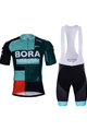 BONAVELO Tricoul și pantaloni scurți de ciclism - BORA 2022 - roșu/negru/verde