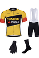 BONAVELO Mega set de ciclism - JUMBO-VISMA 2023 - negru/galben