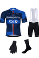 BONAVELO Mega set de ciclism - GROUPAMA FDJ 2024 - negru/alb/albastru/roșu