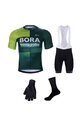 BONAVELO Mega set de ciclism - BORA 2024 - roșu/verde/negru