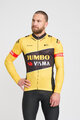 BONAVELO Tricou de cilism pentru iarnă cu mânecă lungă - JUMBO-VISMA 2025 WNT - galben/negru
