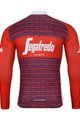BONAVELO Tricou de cilism pentru iarnă cu mânecă lungă - TREK 2024 WINTER - albastru/alb/roșu