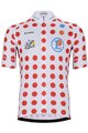 BONAVELO Tricou de ciclism cu mânecă scurtă - TOUR DE FRANCE 2025 - roșu/alb