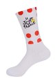 BONAVELO Șosete clasice de ciclism - TOUR DE FRANCE 2025 - alb/roșu